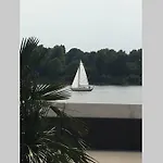 Neubau, Blick auf die Weser moderne Einrichtung.