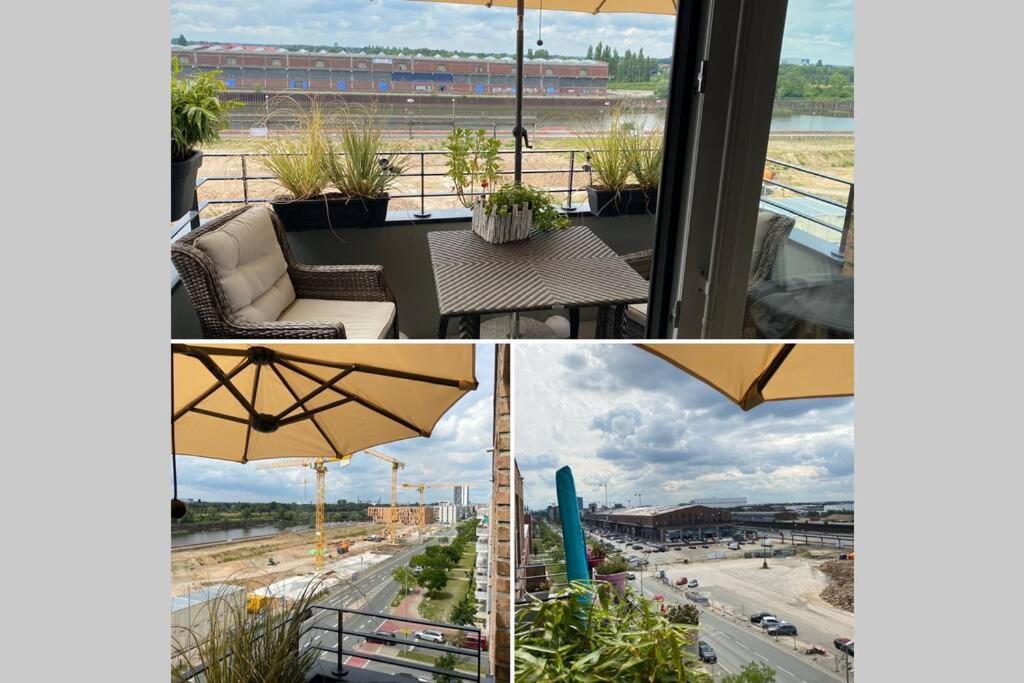 Neubau, Blick auf die Weser moderne Einrichtung. Apartment